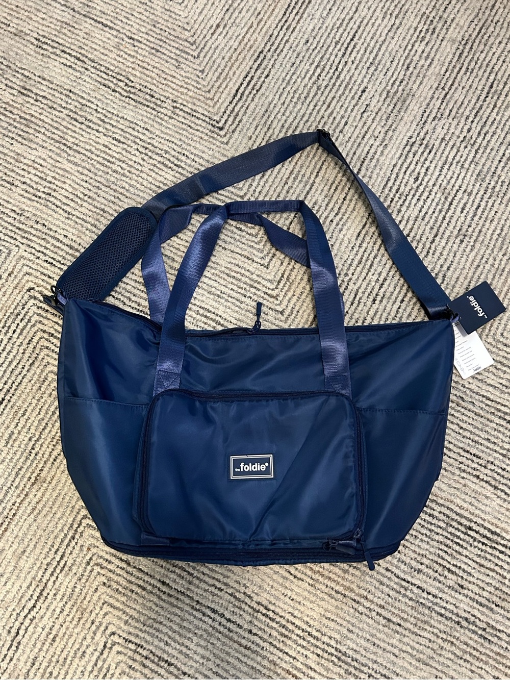 The Foldie Travel Bag Blue New Unused 40L Capacity NWT
